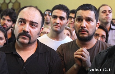 کف و سوت زنی بازیگران در مراسم عزاداری + تصاویر