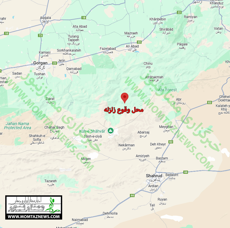 زلزله گرگان همین الان