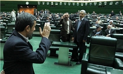 احمدی نژاد در مجلس