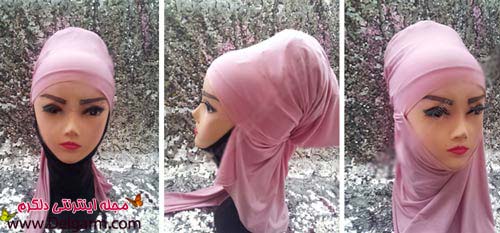 روش بستن شال بصورت تصویری روش بستن شال بصورت تصویری