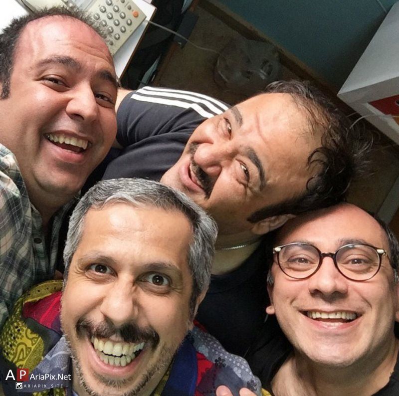 عکسهای پشت صحنه سریال در حاشیه