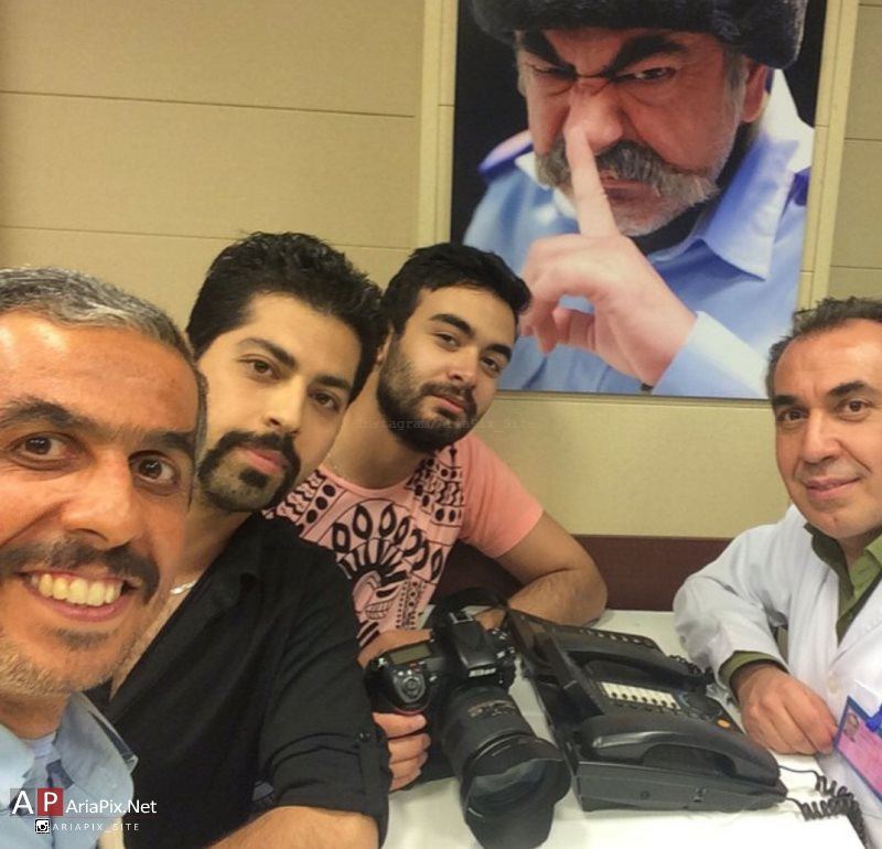 عکسهای پشت صحنه سریال در حاشیه