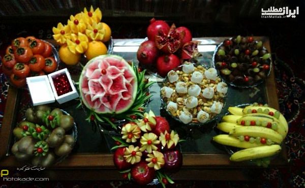 شب یلدا میوه آرایی شب یلدا تزئینات سفره شب یلدا میوه آرایی شب یلدا تزئینات سفره