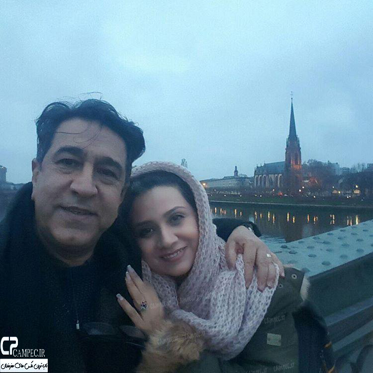 عڪس فلورا سام و همسرش در زمستان 94