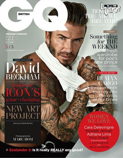 بهترین عکس های دیوید بکهام روی مجله GQ - عکس شماره 2