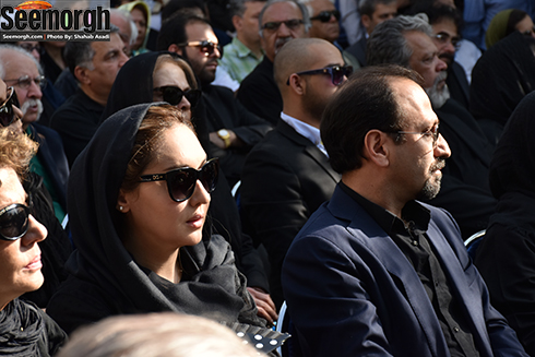 نیکی کریمی در کنار اصغر فرهادی