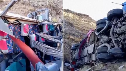 ده‌ها کشته و مصدوم در حادثه سقوط یک اتوبوس به دره در پرو