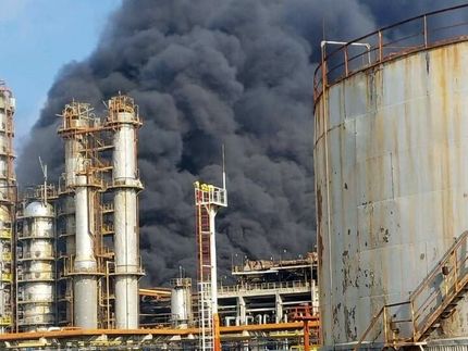 آتش&zwnj;سوزی در پالایشگاهی واقع در پایتخت جمهوری آذربایجان