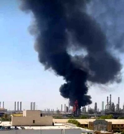 حادثه آتش&zwnj;سوزی پالایشگاه آبادان مهار شد / یک نفر جان باخت