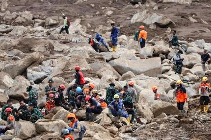 افزایش تلفات رانش زمین در اندونزی به ۴۹ نفر